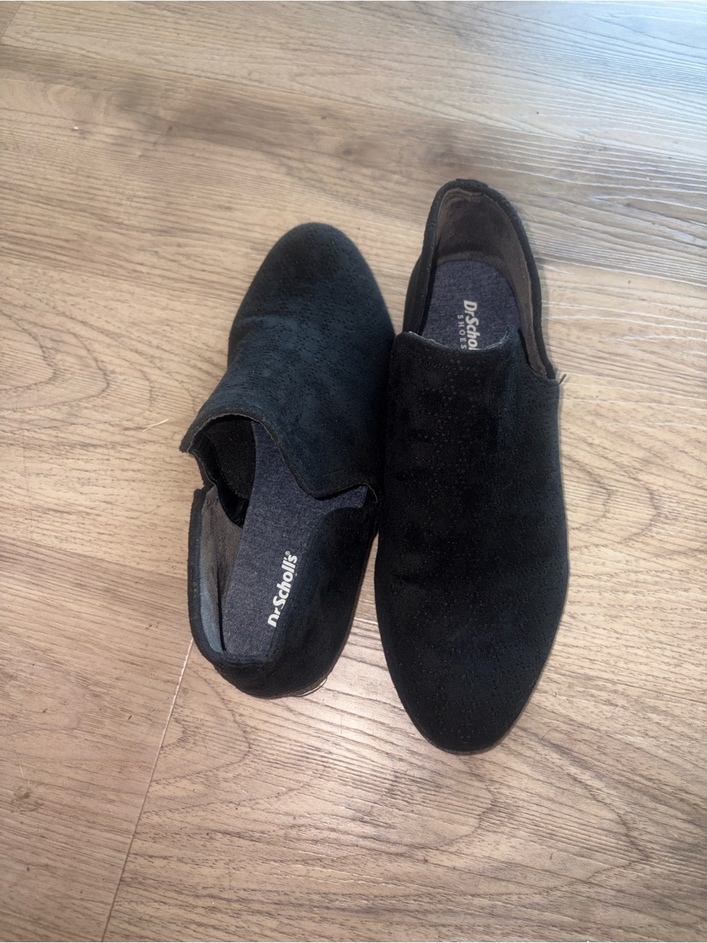 Dr. Scholl's Black Suede Slip-On Booties size 10w